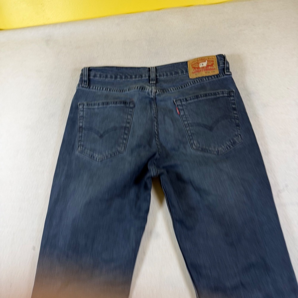 Levis 514 Straight Fit Mens Jeans W32 L34 Blue Medium Wash Denim 514-0414